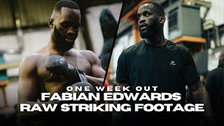 BEHIND THE SCENES | Fabian Edwards RAW Pad Work before Bellator 302 Win 🏆