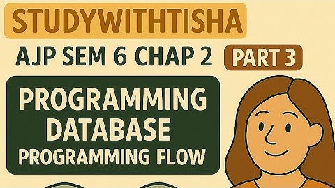 Ajp chap 2 part 3 sem 6