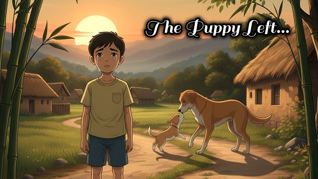 Just One Day With a Puppy | Ghibli Style Indian Village Story
