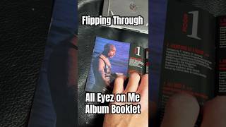 Flipping Through the All Eyez on Me Album Artwork for the first time in many years 💿 #90s