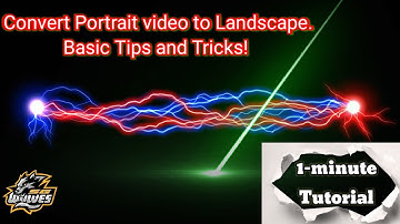 HOW TO CONVERT PORTRAIT VIDEO TO LANDSCAPE IN KINEMASTER PRO. (1-MINUTE TUTORIAL)