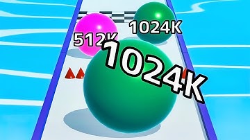 Ball Run Infinity Number Up To (128M, 256M, 512M, 1024M) ! All Levels Gameplay Part 415 android, ios