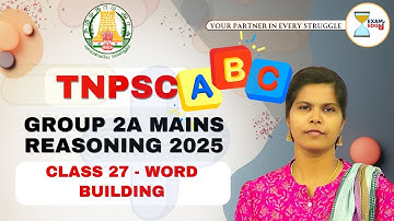 TNPSC Group 2A Mains Reasoning - Class 27 #tnpsc #group2answerkey #divyareasoning