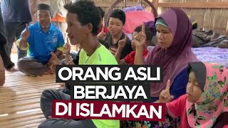 Orang Asli di Pos Lenjang, Kuala Lipis, Pahang yang berjaya di Islamkan.