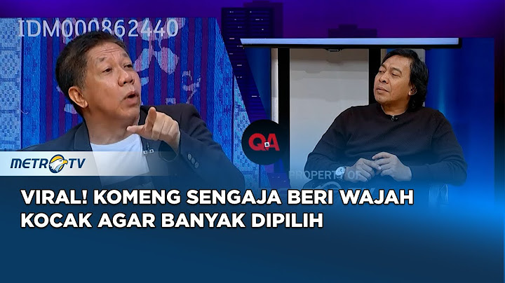 Menarik! Ini DIa Alasan Komeng Beri Wajah Kocak Di Surat Suara #QNA