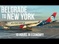 Long haul with air serbia  belgrade to new york in economy  should you be worried