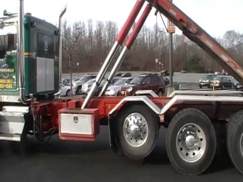 2004 kenworth rolloff truck youtube roll off driver