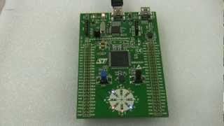 Демонстрационный режим stm32f3discovery (stm32f3 evaluation board)