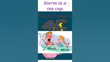 ♦️ Idiom of the Day♦️" storm in a tea cup" 🛑