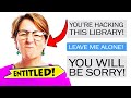 r/EntitledParents - Entitled Mom Claims kid is HACKING the Library...