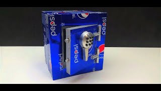 How to Make Safe with Combination Lock from cans of Pepsi