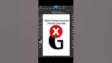 Deleting Anchor Points Without Losing Path Shape In Adobe Illustrator Shift Key#adobesoftware