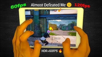120fps🫢 Random Player Almost DEFEATED Me 🥵 iPad Mini 5 HDR+60fps 1V1 Tdm Handcam/ PUBG|BGMI