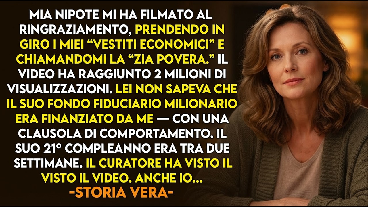 La sua vera storia 👵💔 Mia nipote derise la “zia povera” al Ringraziamento—poi perse il fondo.