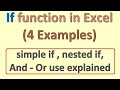 If formula in excel with examples