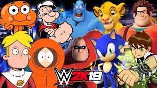 WWE CARTOON ROYAL RUMBLE | WWE 2K19