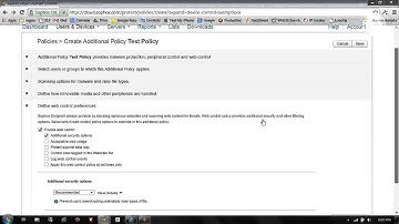 Sophos Cloud: Endpoint Policy Overview