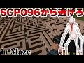 【実況】5体のSCP096に追われながら巨大迷路を攻略する動画