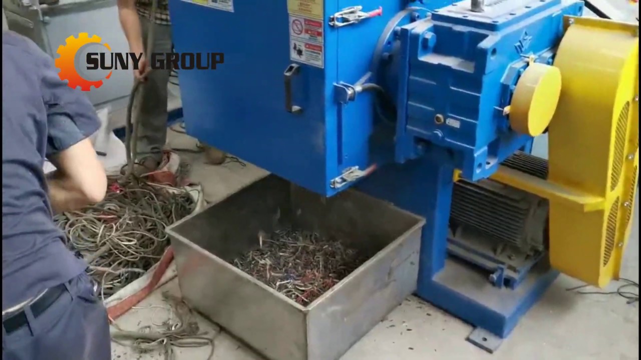 Cable Shredder Machine How to Destroy Cable Scraps? YouTube