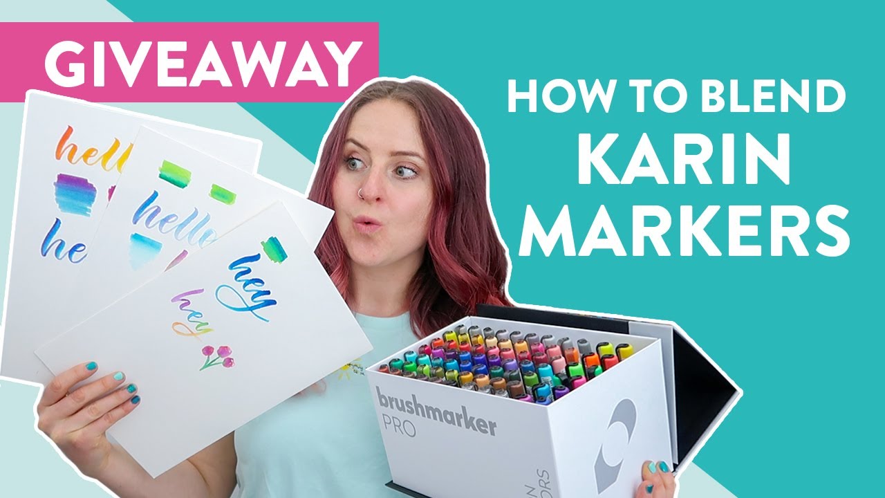 How to Create Watercolor Backgrounds with Karin Markers