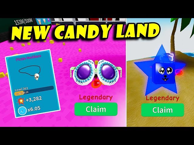 New Candy Land Update, New Weapons & Godly Hats, Legendary Star Pet