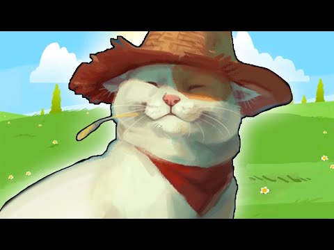 Видео: Котик Едун в деревне, мультик игра про котика, Tasty Planet #21