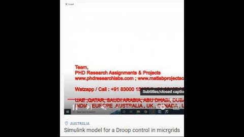Simulink model for a Droop control in micrgrids | matlab simulink
