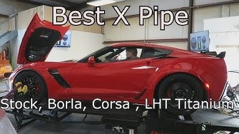 Corvette C7 ZO6 X pipe test