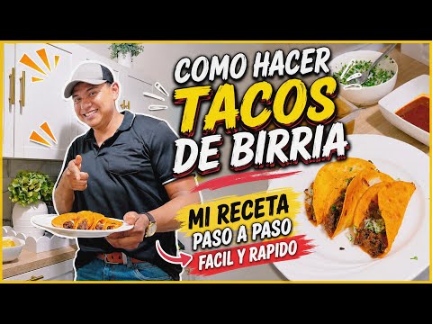 🌮BIRRIA DE RES/COMO HACER TACOS DE BIRRIA😍RECETA PASO A PASO