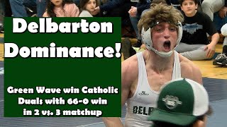 Delbarton 66 St Peters Prep 0 | #2 vs #3 in NJ | Catholic Duals Final