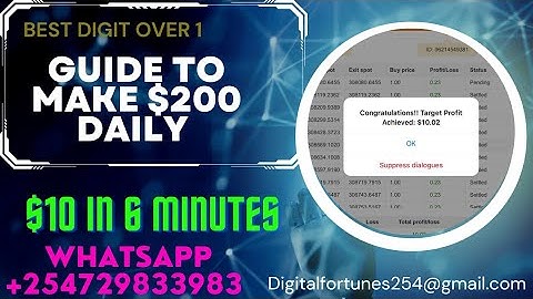 Best Digit Over Binary Bot 2023 #deriv #dfk #binaryoptions #livetrading #beginners #binarybot