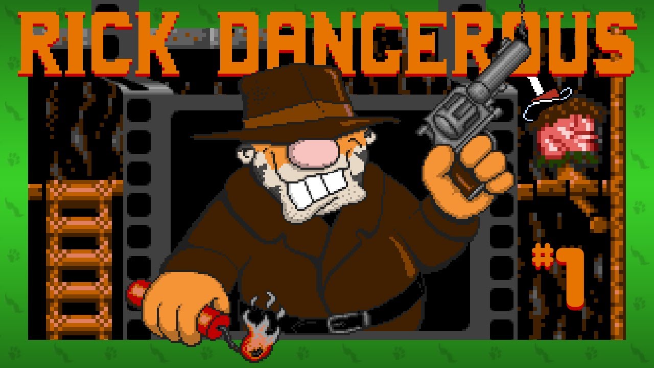 THROW ME THE IDOL! - Rick Dangerous (Amiga): Part 1