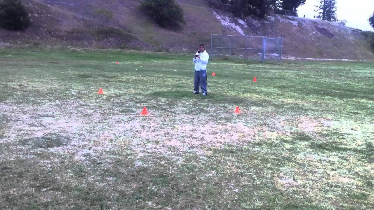 Lil Chris learning some football drills