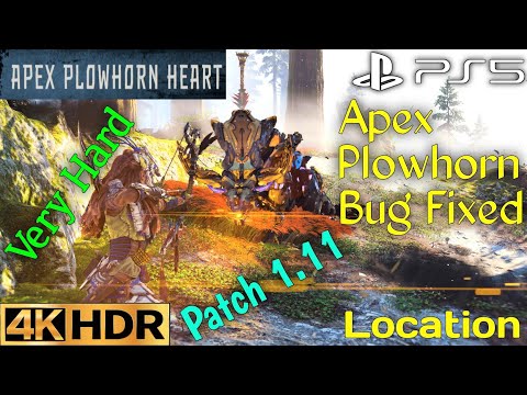 Apex Plowhorn Heart Location - Horizon Forbidden West Update 1.11 Patch PS5 Gameplay 4K 60FPS HDR