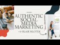 Authentic social media content planning