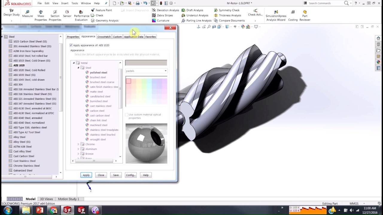 solidworks custom materials download