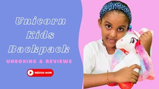Manddi Unboxing & Reviews of the Unicorn 3d Bag Backpack for Kids and the Picnic Bag for Girls screenshot 4