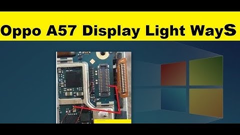 How to Fix Oppo A57 Display Light Problem Solution Jumper Ways By GSM Free Equipment
