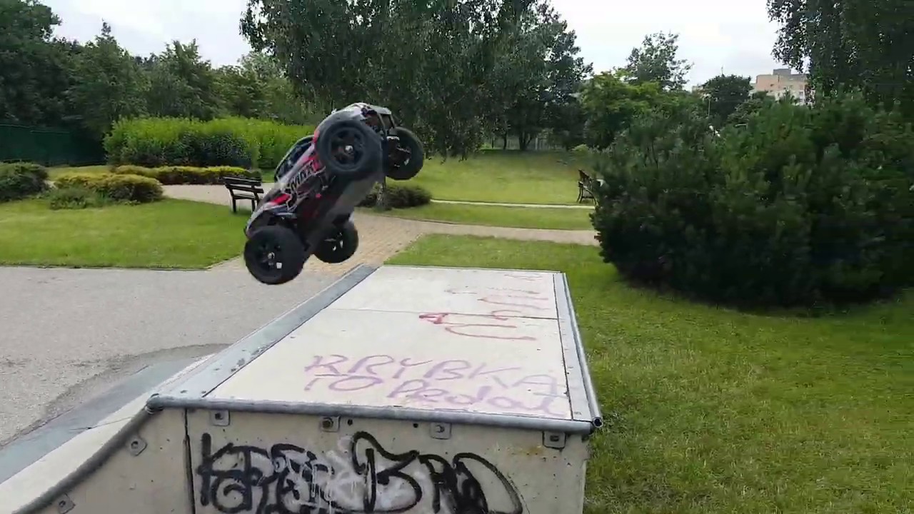 RC control truck jump YouTube