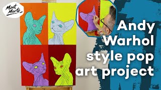 How to create an Andy Warhol pop art inspired painting