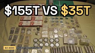 155 Trillion Cash Only 35 Trillion Gold IMPOSSIBLE Standard biz 2026-08-17
