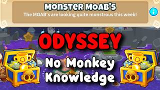 BTD6 Odyssey |No Monkey Knowledge Guide | Hard Mode Tutorial | Monster Moab's News