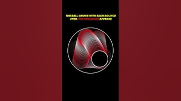 Can it escape? 🤔 #satisfyingvideo #physics #bouncingball