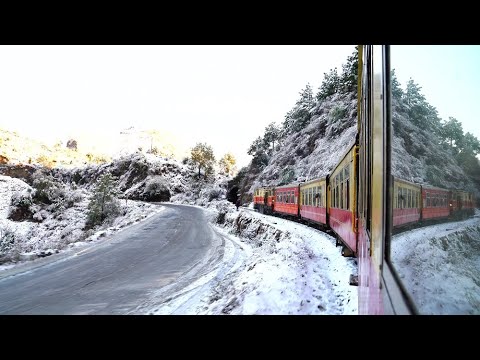 Kalka Shimla Toy Train in Snow @apnahimachaltv