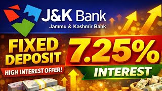 Jk bank fixed deposit online | jkbank FD online | jk bank fd offer | jkbank