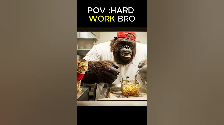 POV: HARD WORK-Big Foot Vlog #bigfoot #funny #veo3 #monkey