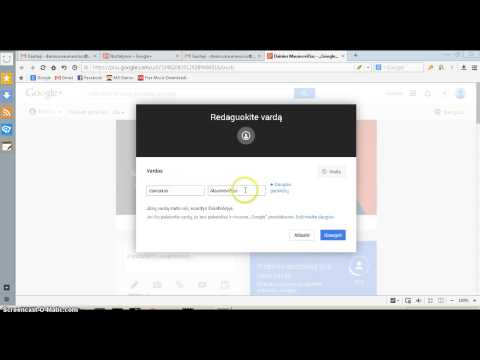 Pakeisti gmail vardą