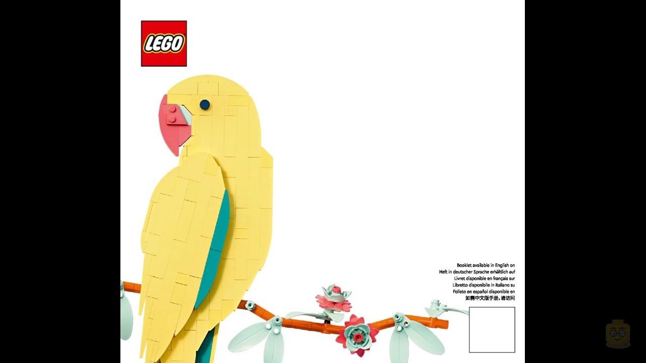 LEGO Art 31211 – Complete The Fauna Collection: Macaw Parrots Instructions! (Booklet 01 of 2)