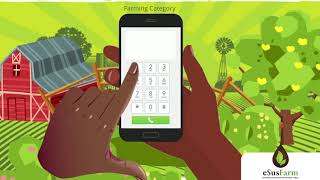 How a smallholder farmer registers on eSusFarm via USSD (English)