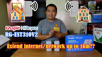 Ruijie Reyee: RG-EST310V2 Wireless Bridge (Configure and test) | JK Chavez